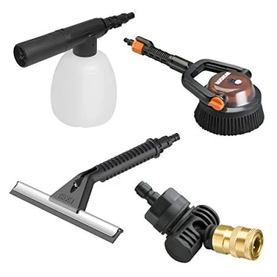 Immagine di WORX Hydroshot WA4072 Kit di Accessori per la Pulizia, Colore: Nero