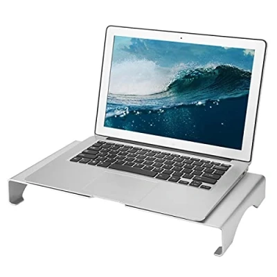 Immagine di Supporto per monitor, monitor del computer, in lega di alluminio scrivania laptop organizer argento Accessori da scrivania, forniture