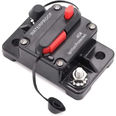 Immagine di Interruttore Automatico Auto,Interruttore di Circuito Fusibile,DC 12V 48VInterruttore Impermeabile con Ripristino Manuale per motore auto Marine Boat(40A)