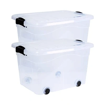 Immagine di Siena HOME Contenitore multiuso Anzio Trasparente 20 l (L x A P) 450 250 335 mm 2 pz.