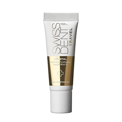 Immagine di SWISSDENT Crystal Toothpaste, 10 ml Travel Size Whitening Rebuilding, Remineralising &amp; Reduces Sensitivity for Healthy Radiant White Teeth