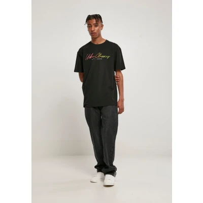 Immagine di Urban Classics Script LOGO Tshirt con stampa, Uomo, Taglia: Large, Black