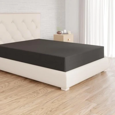 Immagine di Amazon Basics Lenzuolo con angoli in microfibra, 140 x 200 30 cm, Nero
