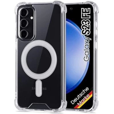 Immagine di JProtect Custodia Magnetica per Samsung Galaxy S23 FE MagSafe Custodia/antiurto Trasparente/Trasparente