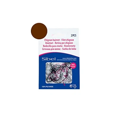 Immagine di Sibel Retina per chignon, confezione da 2 pezzi, colore: castano chiaro