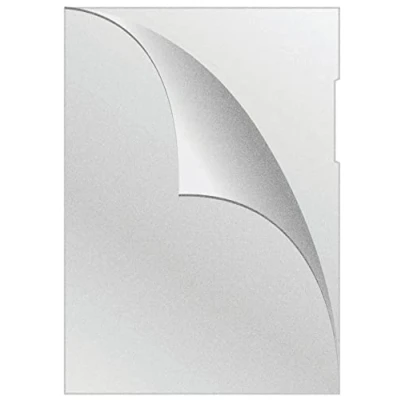 Immagine di Q Connect KF11193 Cartelle di tipo L DIN A4 con grana espansa / 50 pezzi/colore: Trasparente/PP pellicola rigida 100 μm/Laterale Aperto Stabile Buste trasparenti