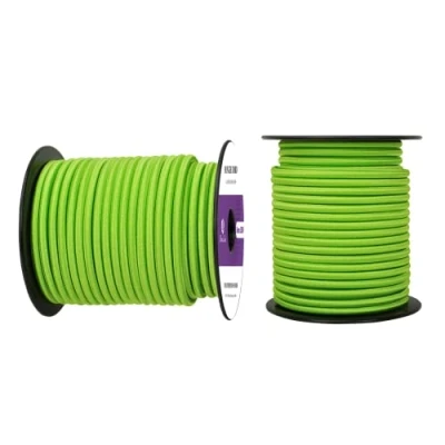 Immagine di Abma Cord Corda Elastica 6mm 30M di Gomma Cavo Elastico Marino per Teloni, Tende e Bagagli Verde