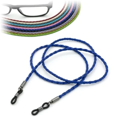 Immagine di CKB LTD Cordino per occhiali da sole, in pelle PU, 70 cm, 1 pezzo, Blu scuro,