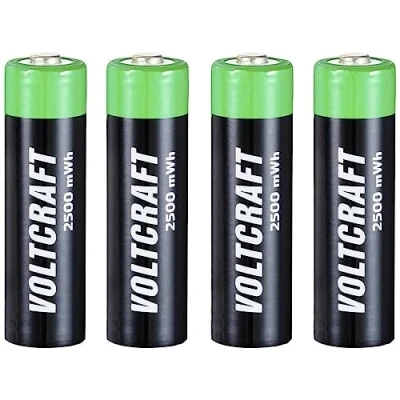 Immagine di VOLTCRAFT HR6 Batteria ricaricabile Stilo (AA) NiZn 2500 MWh/1500 mAh;1.6 V;4 pz.