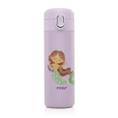Immagine di reer Bottiglia con cannuccia viola 350 ml