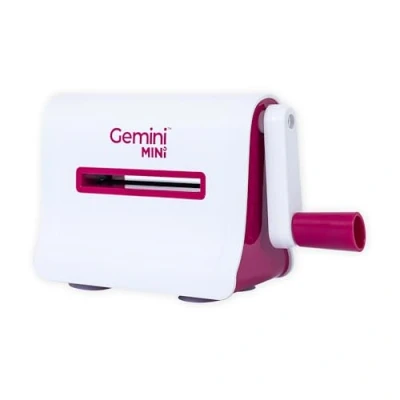 Immagine di Gemini II Mini fustellatrice Manuale e goffratura per Scrapbooking, creazione di Biglietti Artigianato, Dimensioni Piastra Apertura 15,2 x 7,6 cm, Bianco, Taglia unica