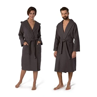 Immagine di Möve Accappatoio con Cappuccio, in Piquet, Cotone, Grigio, XL