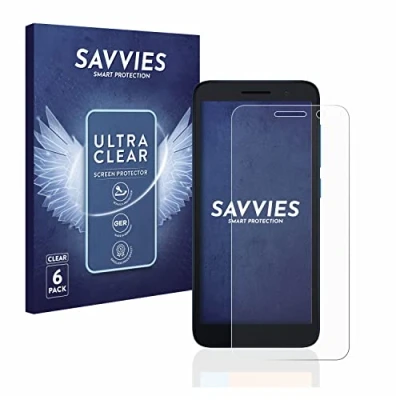 Immagine di savvies (6 Pezzi Pellicola Protettiva per Alcatel 1 (2021) Protezione Schermo Trasparente