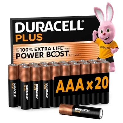 Immagine di Duracell Plus Power Boost Batteria Ministilo (AAA) Alcalina/manganese 1.5 V 20 pz.