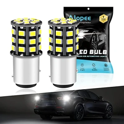 Immagine di Alopee 2 Pack 1157 BAY15D 1016 1034 7528 2057 2357 Lampadine per Camper RV Interni Auto 12V 24V Bianca Estremamente Luminoso 2835 33 SMD Lampadina a LED Sostituzione Fanali Posteriori