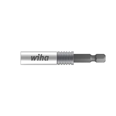Immagine di Wiha Magnet Bithalter CentroFixSlim Edelstahl 1/4 Länge 66mm E6,3 39134 Super slim CentroFix supporto di sostituzione rapida, magnetico, tipo E 6,3 66 mm