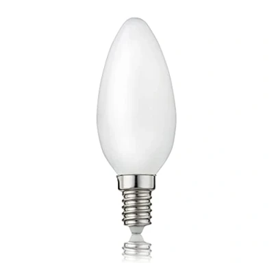 Immagine di Hellum led lampadina a Candela C35, 5 pezzi, 4W filamento LED, base E14, vintage lampada bianco caldo 2700K opaco, 207217