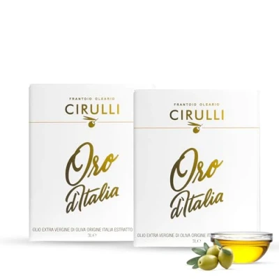 Immagine di Frantoio Oleario Cirulli Olio Extravergine di Oliva Estratto a Freddo, EVO 2 Bag in Box 3 Litri 100% Italiano (6 due pratiche confezioni)