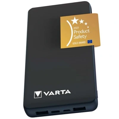 Immagine di VARTA Power Bank 20000mAh, Batteria Esterna on Demand con 4 porte (1x Micro USB, 2x USB A, 1x C), compatibile tablet &amp; smartphone, pacco di stoccaggio in imballaggio ecologico