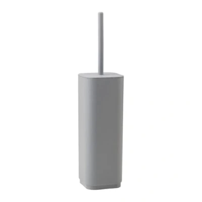 Immagine di GEDY Scopino WC Seventy Ekoplà, Scopettino Bagno Realizzato con Materiale Riciclato, Colore Grigio Matt, 9x9x38,8cm, Made in Italy