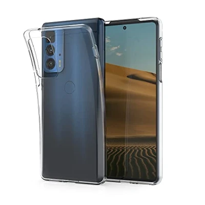 Immagine di kwmobile Cover Compatibile con Motorola Edge 20 Pro Custodia Morbida in Silicone TPU Crystal Case Flessibile trasparente