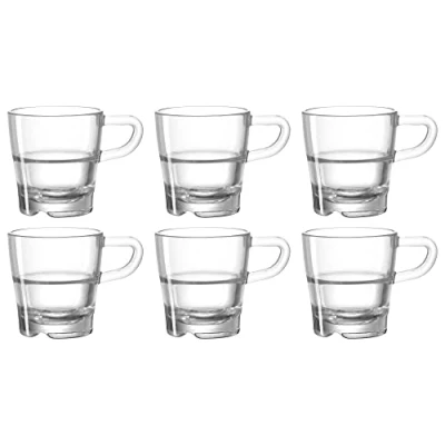 Immagine di LEONARDO HOME Senso 024012 Tazza da caffè con manico, lavabile in lavastoviglie, set 6 pezzi, 70 ml