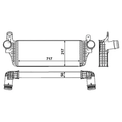 Immagine di NRF 30466 Intercooler VOLKSWAGEN: Transporter 5, 5 Bus, 6