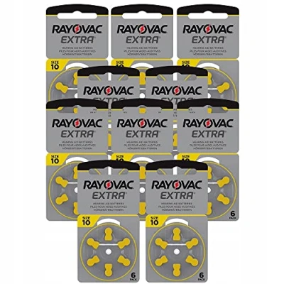 Immagine di Rayovac Extra Advanced 10MF Hg 0% Batteria per apparecchi acustici 1.45V 10x Blisters
