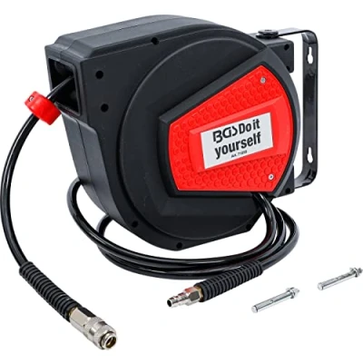 Immagine di BGS Diy 71055 Tubo d&#039;aria con avvolgitore Automatico 10 m + 1,5