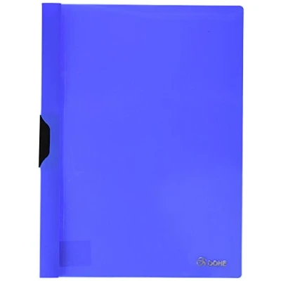 Immagine di Dohe 90414 Dossier con clip in metallo, formato A4, colore: blu
