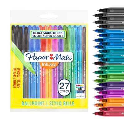 Immagine di Penna a sfera Inkjoy 100 CAP ULV M 1,0. Confezione da 27 colori