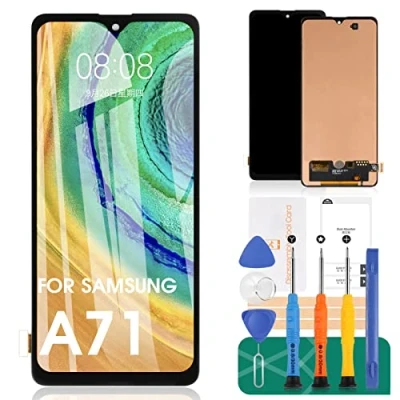 Immagine di per Samsung Galaxy A71 4G Schermo LCD Sostituzione dello A715 Display SM A715F/DS Touch Digitizer Assembly A715W, A715X Kit Parti di Riparazione (Non Originale)