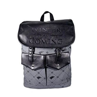 Immagine di Half Moon Bay Sac À Dos Game Of Thrones Stark Zaino Casual, 38 Cm, Nero (Noir Et Gris)