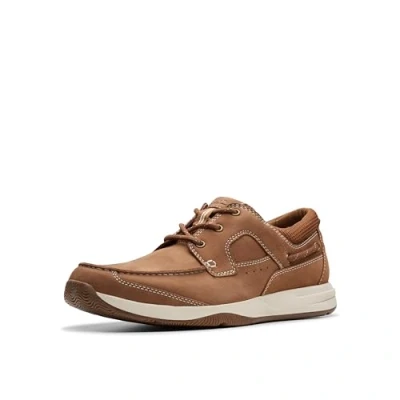 Immagine di Clarks Sailview Lace, Scarpe Stringate Basse Uomo, Light Tan Nubuck, 39.5 EU