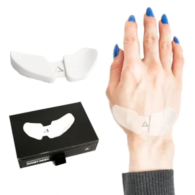 Immagine di DELTAHUB Carpio 2.0 Poggiapolsi veramente ergonomico per destrorsi, supporto tunnel carpale, sollievo dal dolore, anti fatica, facile scorrimento, elegante, computer da ufficio, laptop,