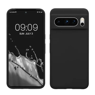 Immagine di kwmobile Cover per Google Pixel 8 Pro Custodia Back Case Smartphone in Silicone TPU Protezione Gommata nero matt