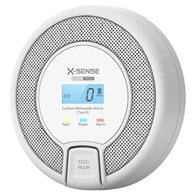 Immagine di X Sense Rilevatore di Monossido Carbonio Autonomo con Display Digitale, Sensore Preciso Una Durata Vita 10 Anni, Certificato e EN 50291, CO03D