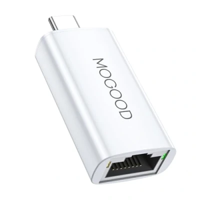 Immagine di MOGOOD Adattatore da USB C a Ethernet, Gigabit Ethernet Tipo C, (Thunderbolt 4/3) Rete Internet LAN Rj45 per iPhone 15 Pro/Max, MacBook Pro/Air, iPad Pro e altro.