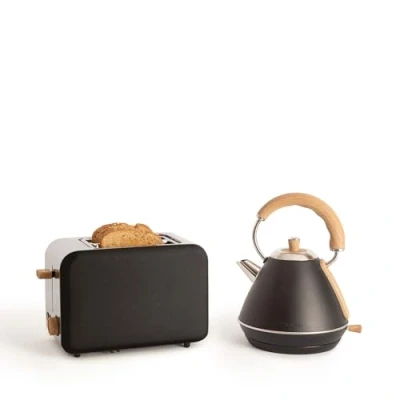 Immagine di CREATE/PACK TOAST RETRO + KETTLE M/Tostapane nero con bollitore nero/Bollitore da 1 L