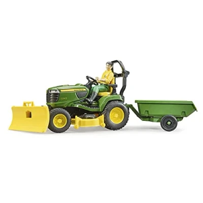 Immagine di Bruder John Deere Zitmaaier met aanhanger