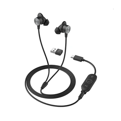 Immagine di Logitech LOGI ZONE WIRED EARBUDS AURICULARES ALMBRICO DENTRO DE ODO OFICINA/CENTRO LLAMADAS USB TIPO C GRAFITO