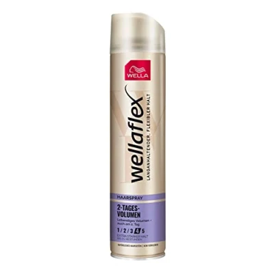 Immagine di Wella Flex Spray per capelli 2 giorni extra forte Styling 48h tenuta flessibile senza incollaggio con protezione UV e Hair Taming Complex olio di macadamia 250 ml
