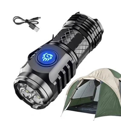 Immagine di Campsie Three Eyed Mon Ster Flashlight Flash Super Power Rechargeable LED Flashlights High Lumens