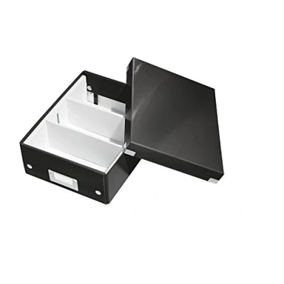 Immagine di Leitz Click &amp; Store WOW Scatola Organizer Piccola, per Archivio e Organizzazione di Cavi Cancelleria, Adatta a Casa Ufficio, Nero, 60570095