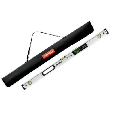 Immagine di PRO900 Livella Digitale 100cm con 2 display LCD e coperchio Elettronica memoria dei valori misurati per un massimo di 19 risultati Classe protezione IP65 Colore Bianco