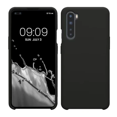 Immagine di kwmobile Cover per OnePlus Nord Custodia Back Case Smartphone in Silicone TPU Protezione Gommata nero matt