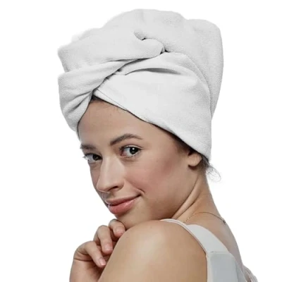 Immagine di GLOV Asciugamano Capelli Turbante Microfibra Universale, Per Assorbente, Hair Wrap Tutti i Tipi di Capelli, Doccia Asciugacapelli