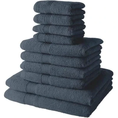 Immagine di TODAY Set di 4 asciugamani da bagno 30 x 50 + bagno50 90 2 lenzuola 70 130 cm, 100% cotone, denim