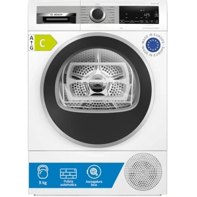 Immagine di Bosch WQG245D0IT Serie 6, Asciugatrice a pompa di calore, capacità 9 kg, Auto Dry, Condensatore autopulente, Progr. Hygiene Plus