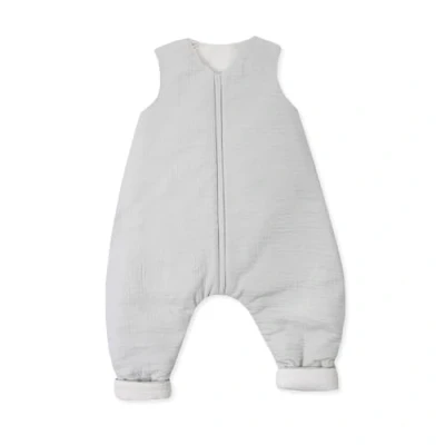 Immagine di Julius Zöllner Tuta da notte imbottita in mussola, imbottitura calda, 2,5 TOG, lavabile a 40 C, made Germany, OEKO TEX Standard 100, grigio, taglia 92